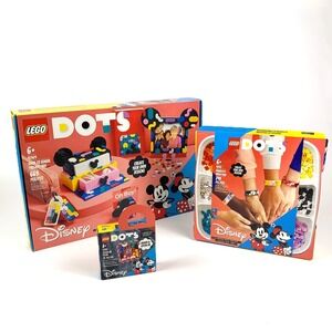 Lego Dots Disney Lot of 3‎ Sets 41964 Back to School Project Box 41947 Bracelets